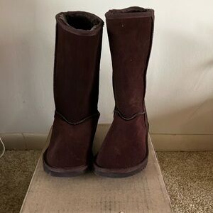 Ugg Brown Suede Tall Boots Size 9
